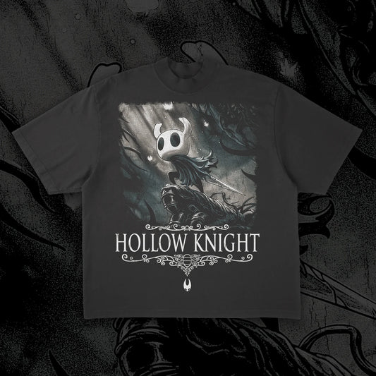 Hollow Knight: Printed Short Sleeved Men and Women Summer Pure Cotton Comfortable Loose and Fashionable Round Neck T-shirt Top