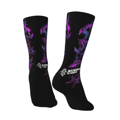 Solo Leveling: Sung jinwoo Shadow Monarch Socks,Leisure Beautiful printing Suitable for all seasons Dressing Gifts