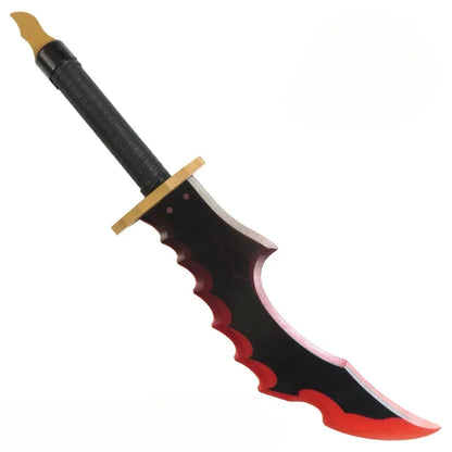 Solo Leveling: Cheng Xiaoyu Knight Killer Fangs Toy Sword Cosplay -52cm/58cm - Katana Wooden Safety Cos Performance Props Gift