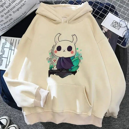 Hollow Knight: Hoodies Men Korea Ulzzang Grunge Y2k Aesthetic Fmale Autumn and Winter Pullover Hoddies Streetwear Graphic