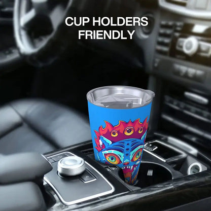 KPop Demon Hunters - Derpy  Insulated Tumbler with Lid Vacuum Thermal Mug Outdoor Travel Car Bottle Cup, 20oz