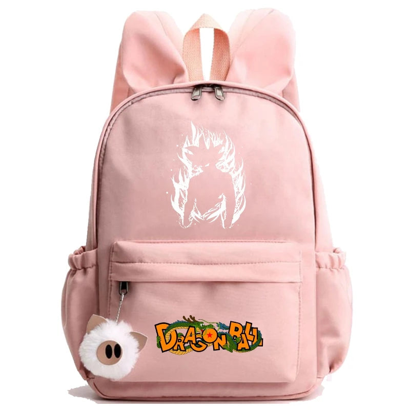 Dragon Ball: Backpack for Rucksack Rabbit Ears Casual School Bag Lunch Bag Birthday Gift Women Mochilas