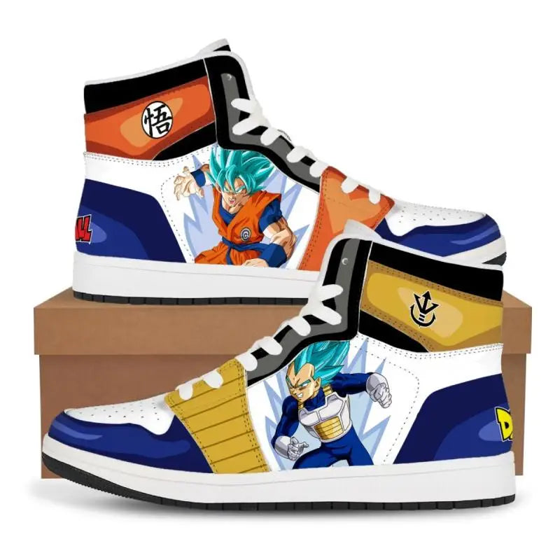 Dragon Ball Z: Super Anime Son Goku Sneakers Cartoon Printing Comfortable Flat Shoes Casual Shoes Basketball Shoes Birthday Gift