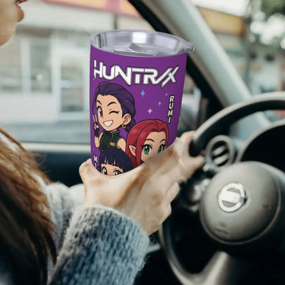 KPop Demon Hunters - Derpy  Insulated Tumbler with Lid Vacuum Thermal Mug Outdoor Travel Car Bottle Cup, 20oz