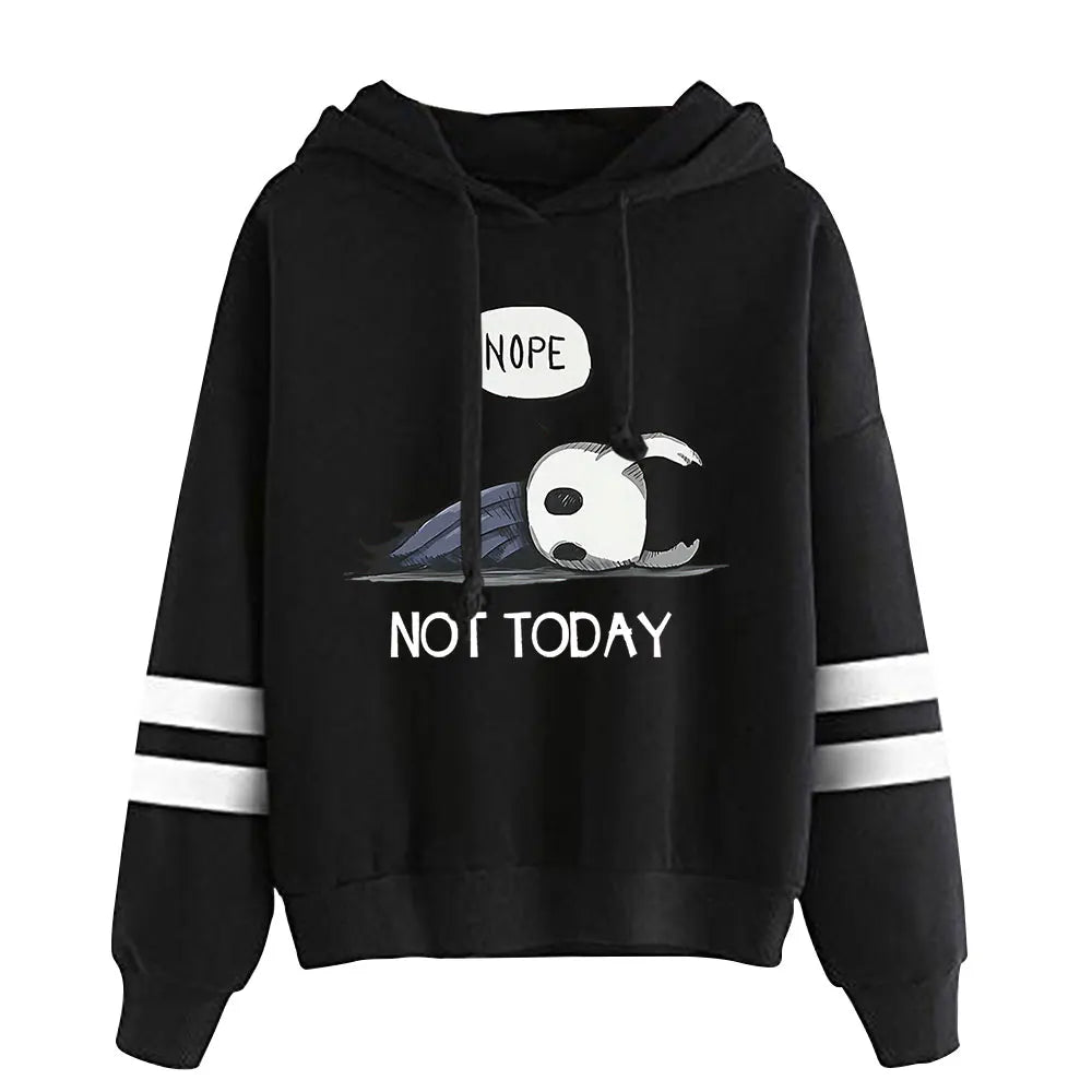 Hollow Knight: Nope Not Today Hoodie Vintage 90s Merch Pullover Merch Tracksuit Hoodie Sweatshirt Fashion Pullover