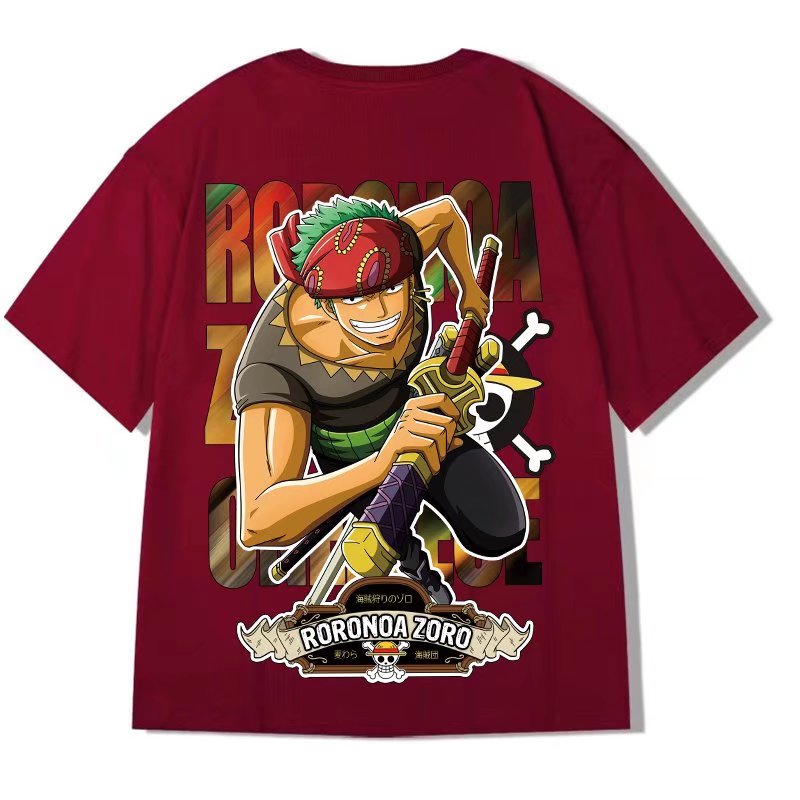 One Piece: Fashion Edgy - Abfer Monkey D. Luffy and Zoro Oversized T-shirt