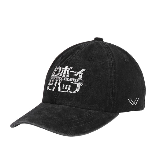 Cowboy Bebop: Retro Washed Embroidered Baseball Cap Unisex Outdoor Casual Sports Hat for All Seasons