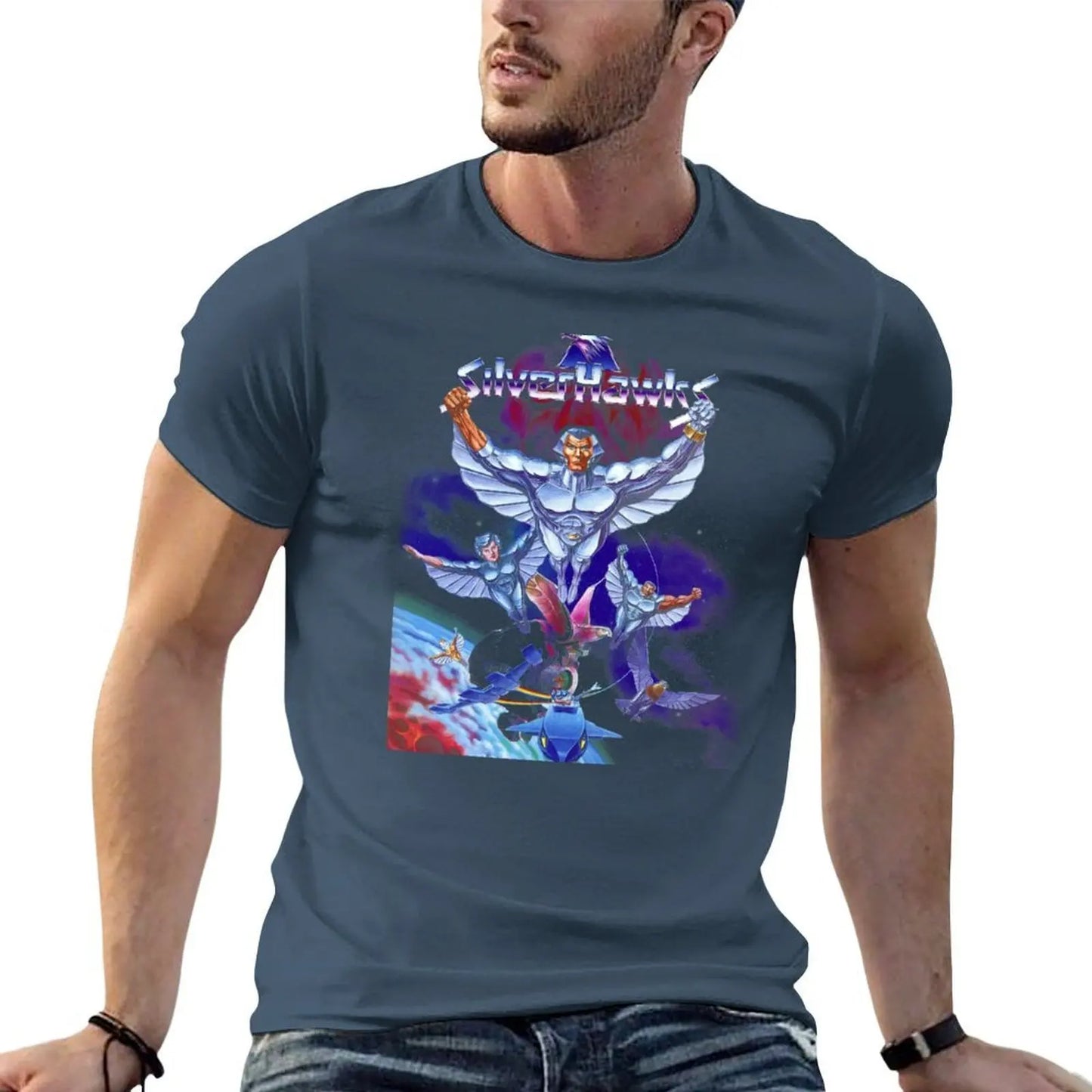 SilverHawks: T-Shirt Classic Graphic Short Sleeve Top