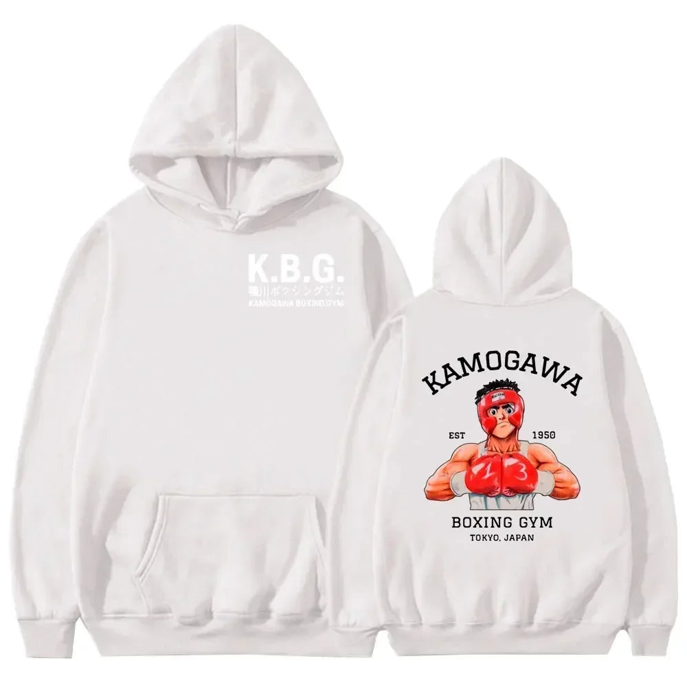 Hajime No Ippo: Kamogawa Boxing Gym Hoodie Women Men Sweatshirt Sport Coat KGB Graphic Clothing Harajuku Streetwear Tops
