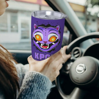 KPop Demon Hunters - Derpy  Insulated Tumbler with Lid Vacuum Thermal Mug Outdoor Travel Car Bottle Cup, 20oz