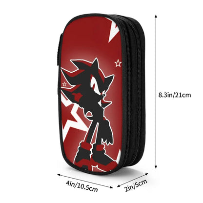 Sonic The Hedgehog: Classic Shadow The Hedgehog Pencil Cases Pencil Pouch Pen for Student Big Capacity Bag Students School Gifts Stationery