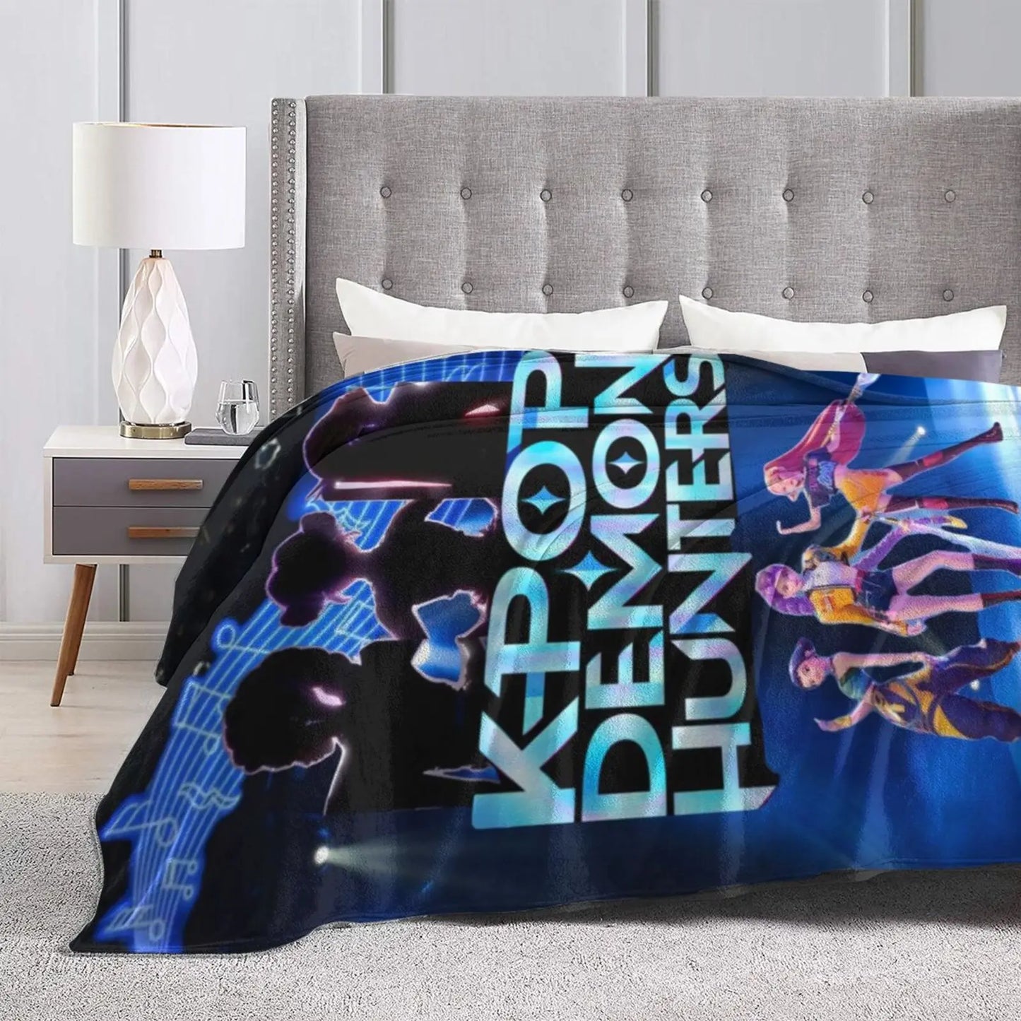 KPop Demon Hunters Blankets Quality Soft Warm Throw Blanket Home Decor Lightweight Throw Blanket For Living Room