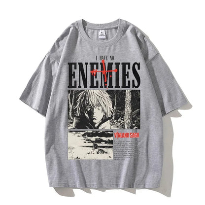 Vinland Saga: Manga Graphic T-shirt Thorfinn  T Shirt Men Women Clothing High Quality Summer 100% Cotton Short Sleeve Tees