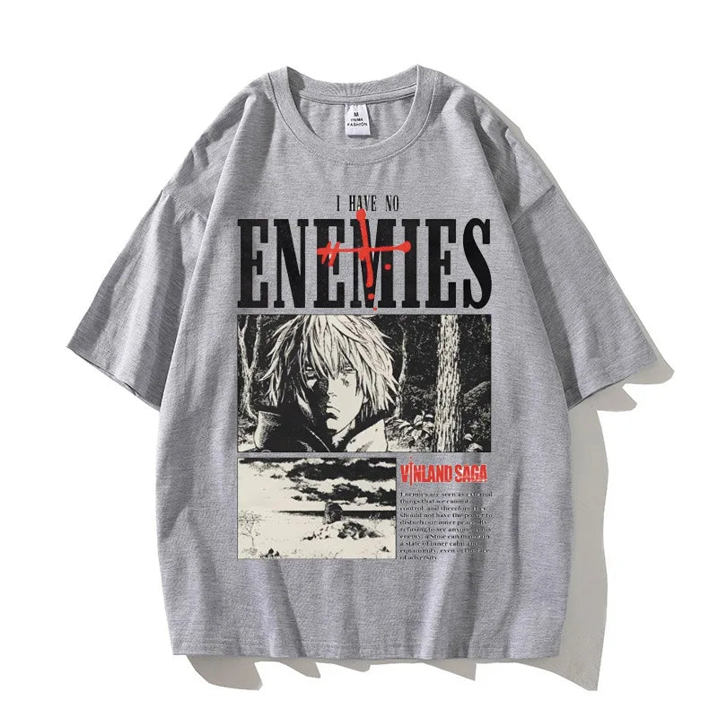 Vinland Saga: Manga Graphic T-shirt Thorfinn  T Shirt Men Women Clothing High Quality Summer 100% Cotton Short Sleeve Tees