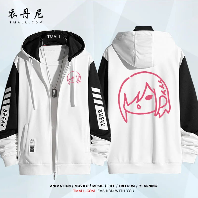 Blue Lock: Isagi Yoichi Nagi Seishiro Cosplay Costum Long Sleeve Print Jacket Zipper Hoodie Women Men FashionHooded Costumes Couple Jacket