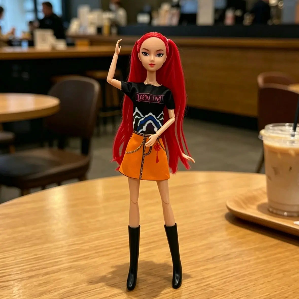 KPop Demon Hunters: Rumi Anime Figure HUNTRX Mira Zoey Action Figure Model Changeable Outfits Ornament Figurines Holiday Gifts