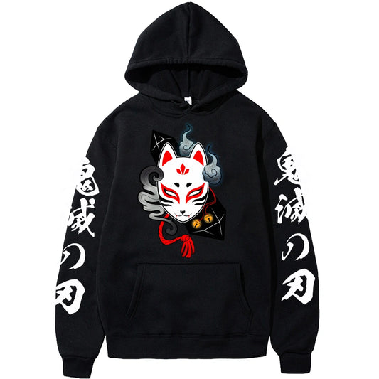 Demon Slayer: Hoodie Kamado Tanjirou Plus Size Harajuku Female Long Sleeve Streetwear Clothing