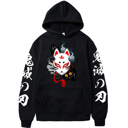 Demon Slayer: Hoodie Kamado Tanjirou Plus Size Harajuku Female Long Sleeve Streetwear Clothing