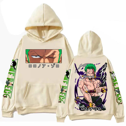One Piece: Zoro Hoodie Harajuku Hip Hop Pullover Tops Sweatshirt Gift
