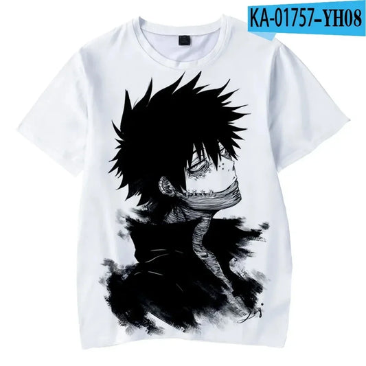 My Hero Academia: Dabi 3D Print Man/ Women Casual Fashion O Neck T-Shirts Short Sleeve pullover Summer Oversized Unisex Clothing