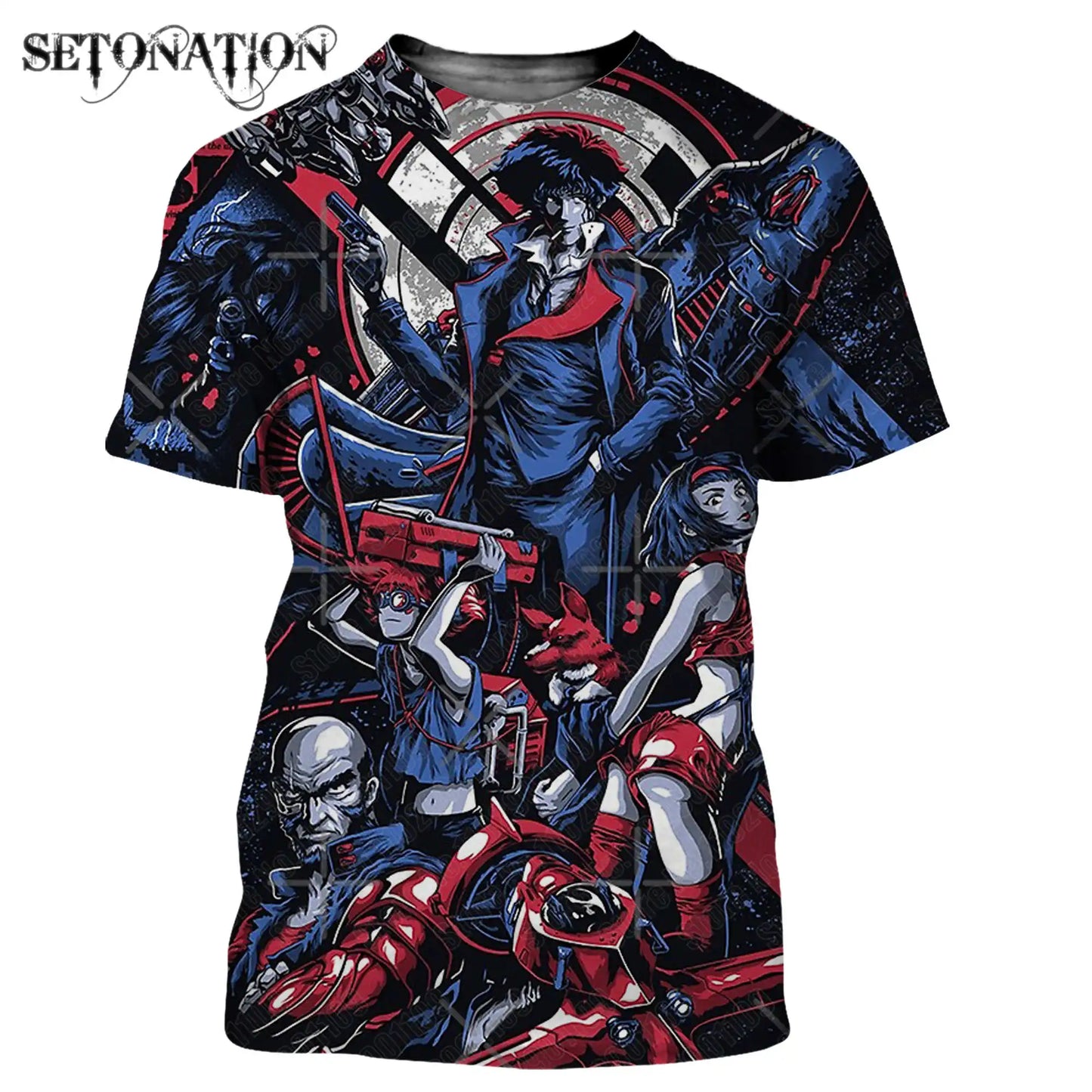 Cowboy Bebop: t shirt men women 3D print t-shirts Harajuku style tshirt streetwear summer tops