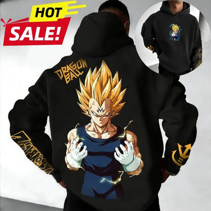 Dragon Ball:  Vegeta Saiyan Printed Hoodie Sweatshirt Men's and Women's Hoodie Men's Tops Sports Hoodie Harajuku Hoodie