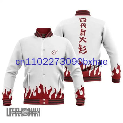 Naruto: 2025 Spring and Autumn New Baseball Jacket 3D Printed Anime Street Fashion Jacket