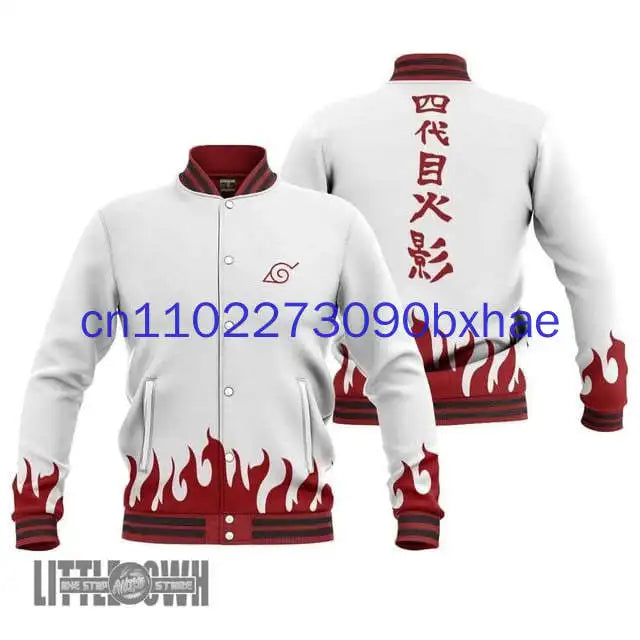 Naruto: 2025 Spring and Autumn New Baseball Jacket 3D Printed Anime Street Fashion Jacket
