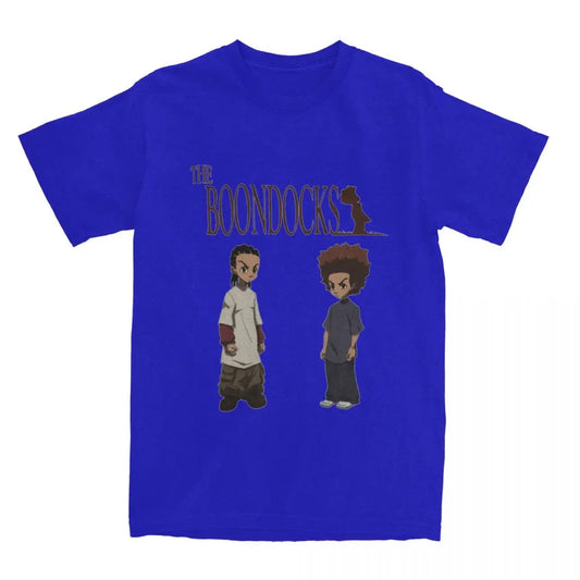 The Boondocks: Riley Huey Freeman T Shirt Stuff 100% Cotton Clothes Vintage Short Sleeve Tee Graphic Printing T-Shirt
