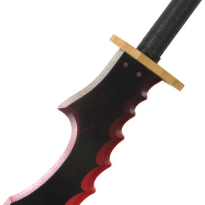 Solo Leveling: Cheng Xiaoyu Knight Killer Fangs Toy Sword Cosplay -52cm/58cm - Katana Wooden Safety Cos Performance Props Gift