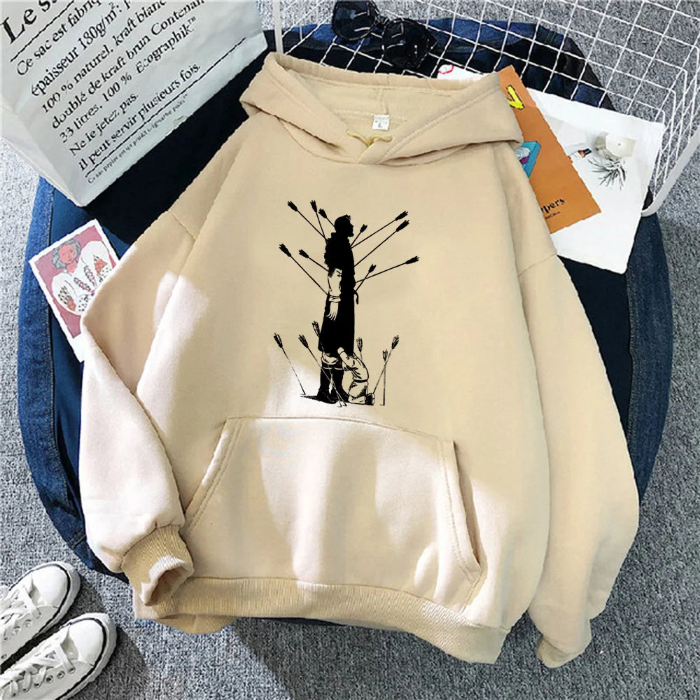 Vinland Saga: hoodie streetwear 90s Korean style gothic Hooded Shirt