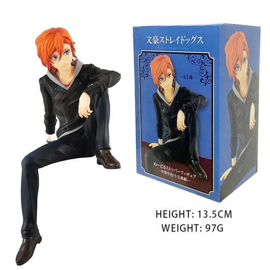 Bungo Stray Dogs: 10cm Anime Cute Nakahara Action Figure  Figurine Edogawa Rampo Figure Dazai Osamu Toy Model PVC Collection Gift