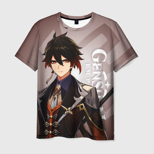 Genshin Impact: 3D Print Men's/Women's T-Shirts Summer Fashion Harajuku Short Sleeve Tee Top Oversized Streetwear