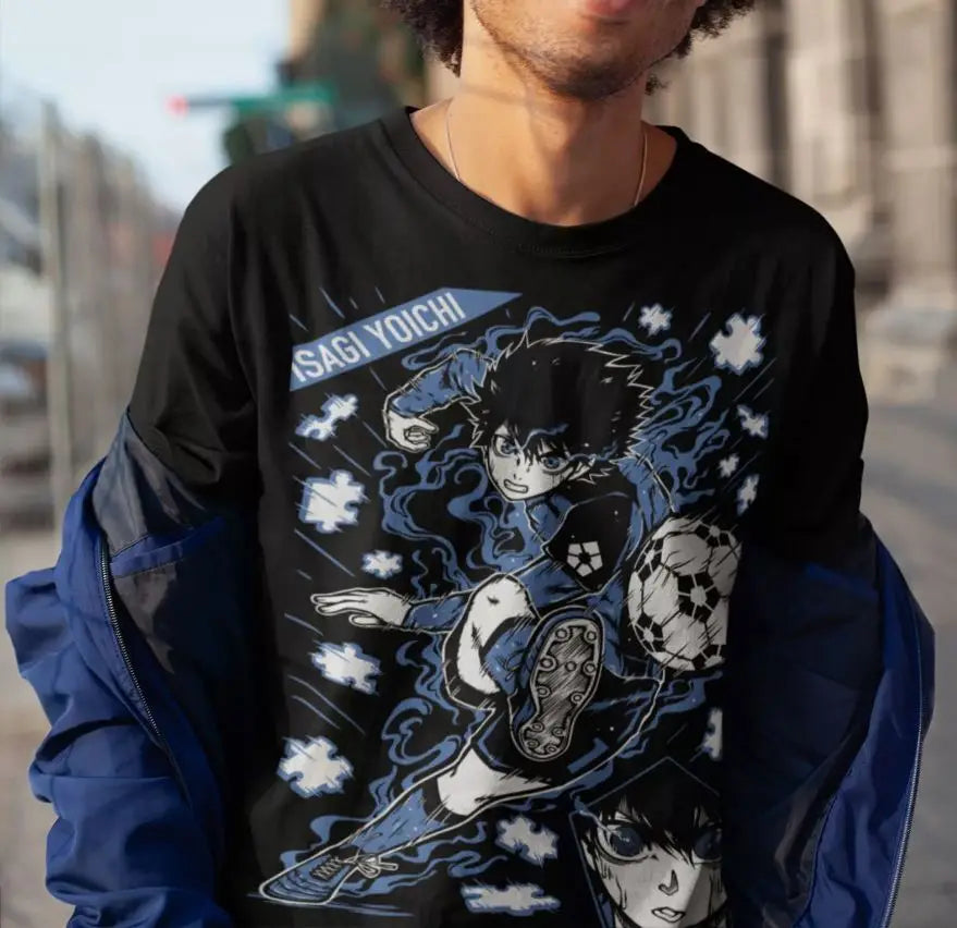 Blue Lock: Yoichi Isagi anime gift shirt,Meguru Bachira,Kunigami,Rin Itoshi,Nagi