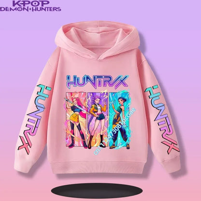 KPop Demon Hunters: Saja Boys Hoodie Boys Girls Long Sleeve Casual Sweatshirt Harajuku Pullover Fans Gift Kids Clothes