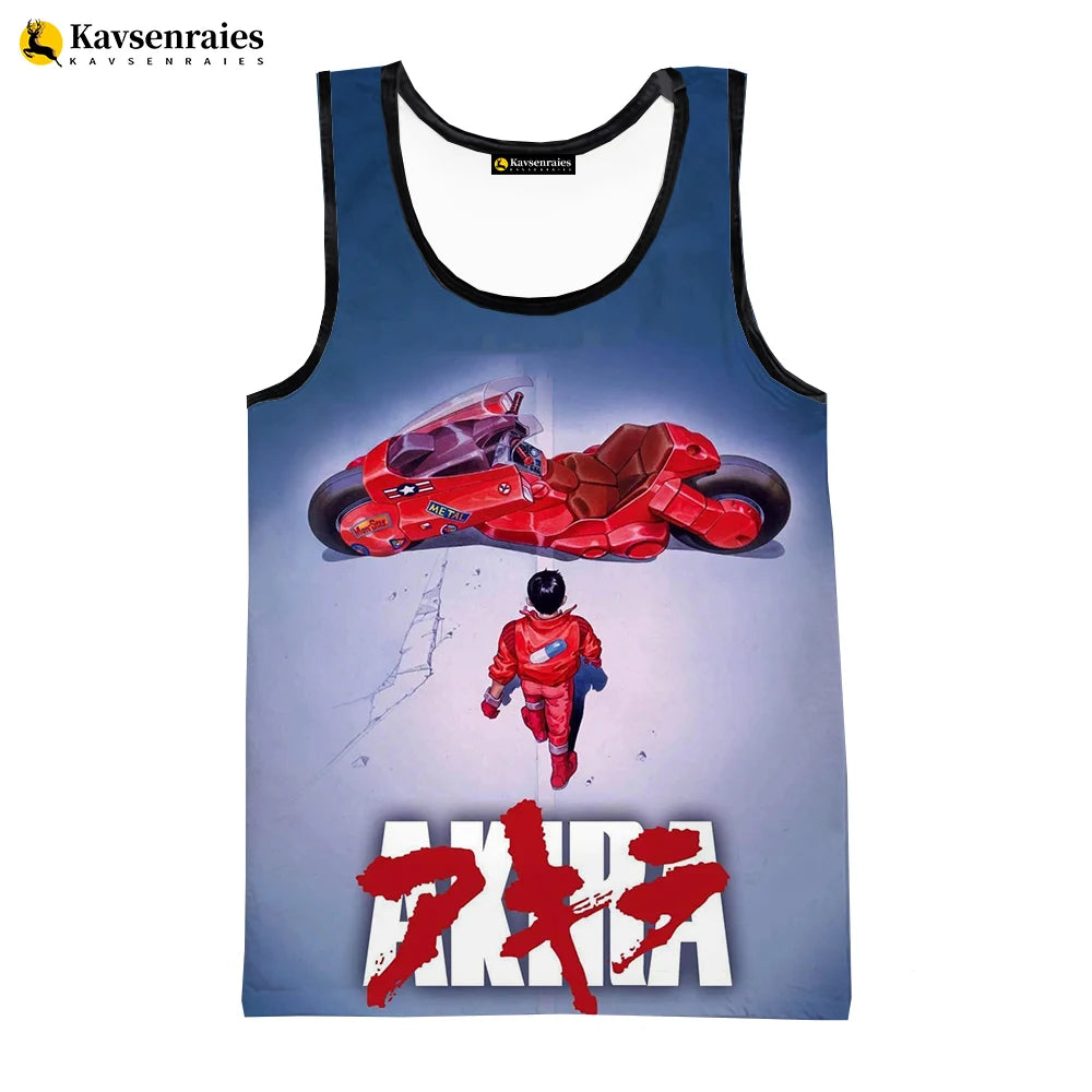 Akira: 3D Printed Tank Tops Harajuku Style Streetwear