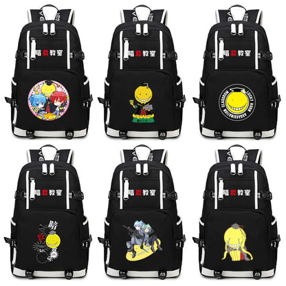 Assassination Classroom: USB Backpack Rucksack Mochila Schoolbag Bag