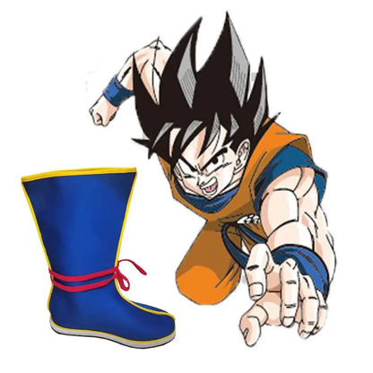 Dragon Ball: Super Saiyan Shoes Son Goku Cosplay Long Boots Stage Comic Show Performance Shoes Anime Holiday Gift