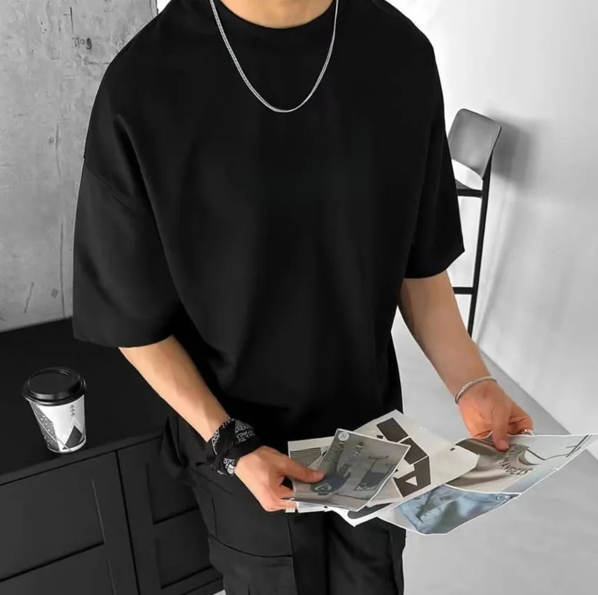 One Piece: Anime Printed Luffy Surrounding Round Neck Short Sleeve 2026 Spring/Summer Men's Loose Breathable Cotton T-shirt