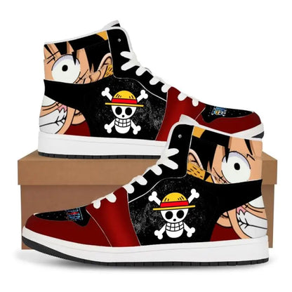 One Piece: Luffy Zoro Sneakers Casual Shoes Basketball Shoes Printing Comfortable Oversize Flat Shoes Birthday Gift