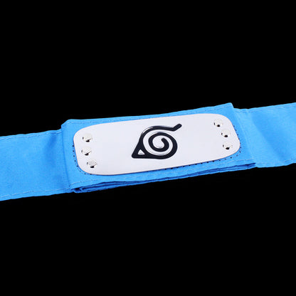 Naruto: Headband Cosplay Anime Action Figures Uzumaki Uchiha Metal Gold-plated Forehead Protector Halloween Birthday Party Toys