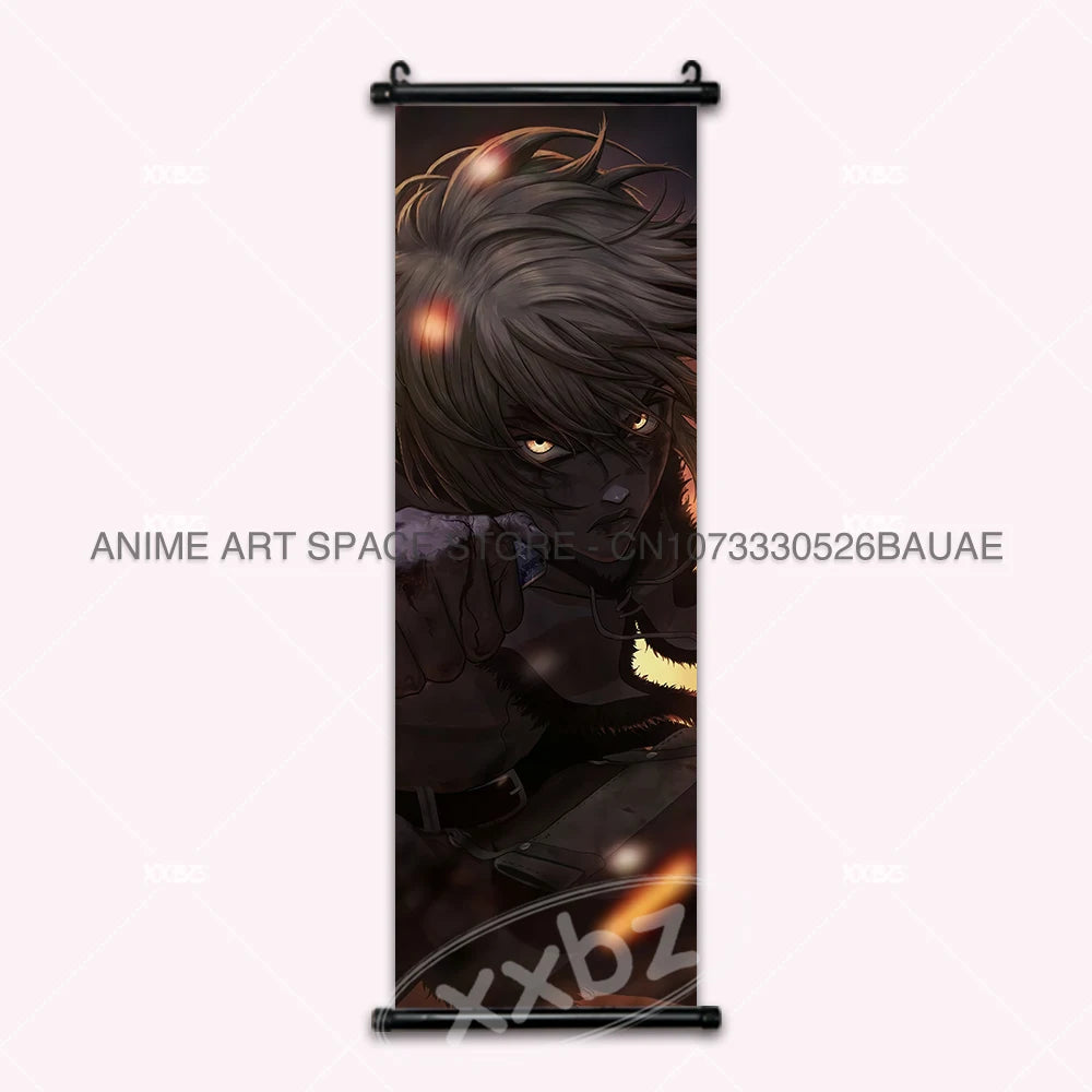 Vinland Saga: Hanging Painting Thorfinn Karlsefni Anime Decorative Poster Leif Ericson Room Decor Scroll Picture Cartoon Wall Art