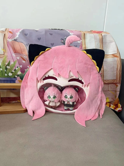 Spy x Family: Character Kawaii Girls Anya Forger Big Face Transparent Backpack Messenger Bag Gifts