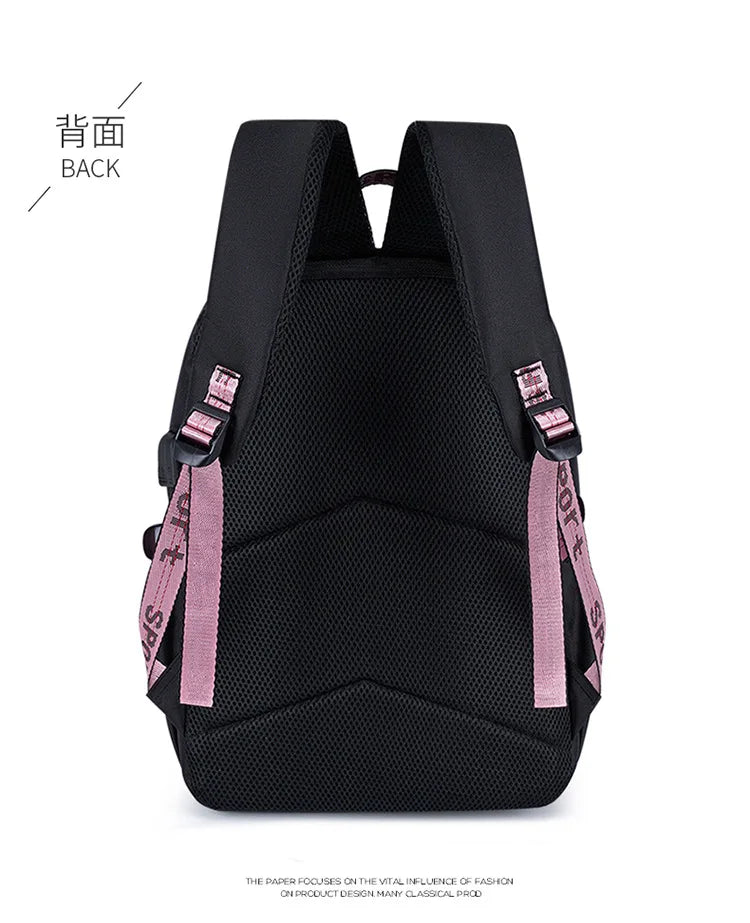KPop Demon Hunters Fashion Backpack for Boys Girls Anime Cartoon Schoolbag Students Large Capacity Book Stationery Storage Bag