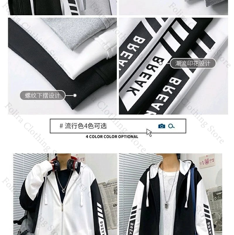 Bocchi The Rock: Series Print Hoodie Men Women Autumn Winter Clothing Zip Coat Casual Daily Wear Men's Hoodies