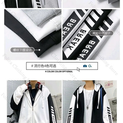 Bocchi The Rock: Series Print Hoodie Men Women Autumn Winter Clothing Zip Coat Casual Daily Wear Men's Hoodies