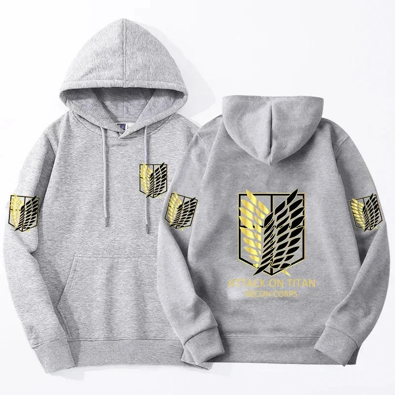 Attack On Titan: Printed Hoodie Sweatshirt Men's and Women's Hoodie Men's Tops Sports Hoodie Harajuku Y2K Hoodie