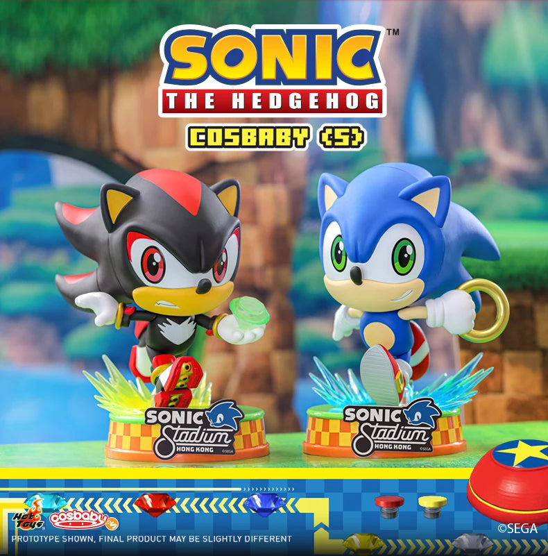 Sonic The Hedgehog: Original Hot Toys Anime Figures  Action Figure Shadow Doll Cosbaby Treasure Doll Birthday Gift Children Toys