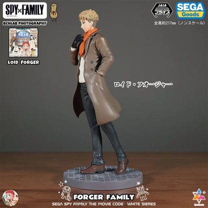 Spy x Family: Official SEGA Toy PM Series CODE White Movie Winter Outfit Statue Model Anya Yor Loid Forger Figure Anime Collectible