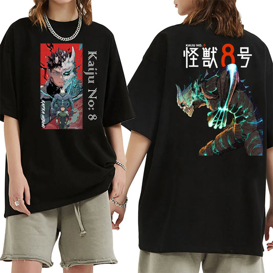 Kaiju No. 8: Kafka Sipino Printed T-shirt Fashion Street Trend Outdoor Sports Breathable Loose Comfortable Soft